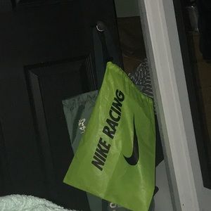Light green nike racing bag